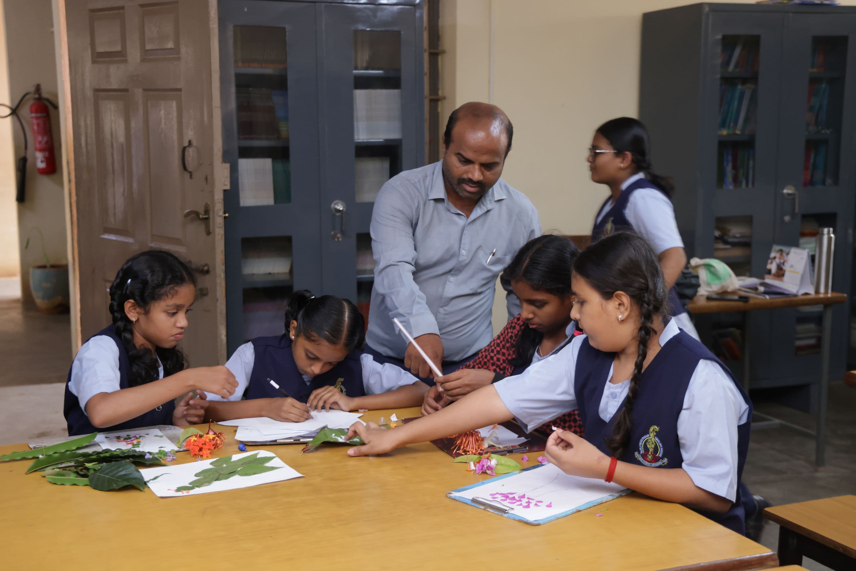 Students at a Bapuji School club activity